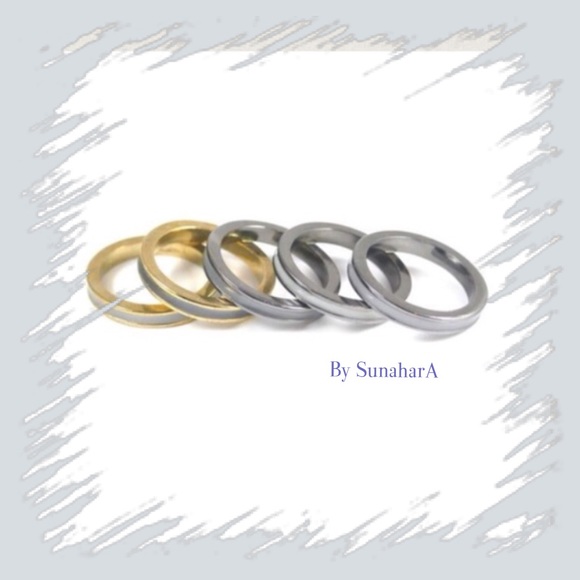 SunaharA Grey shades midi ring gunmetal - Picture 2 of 5